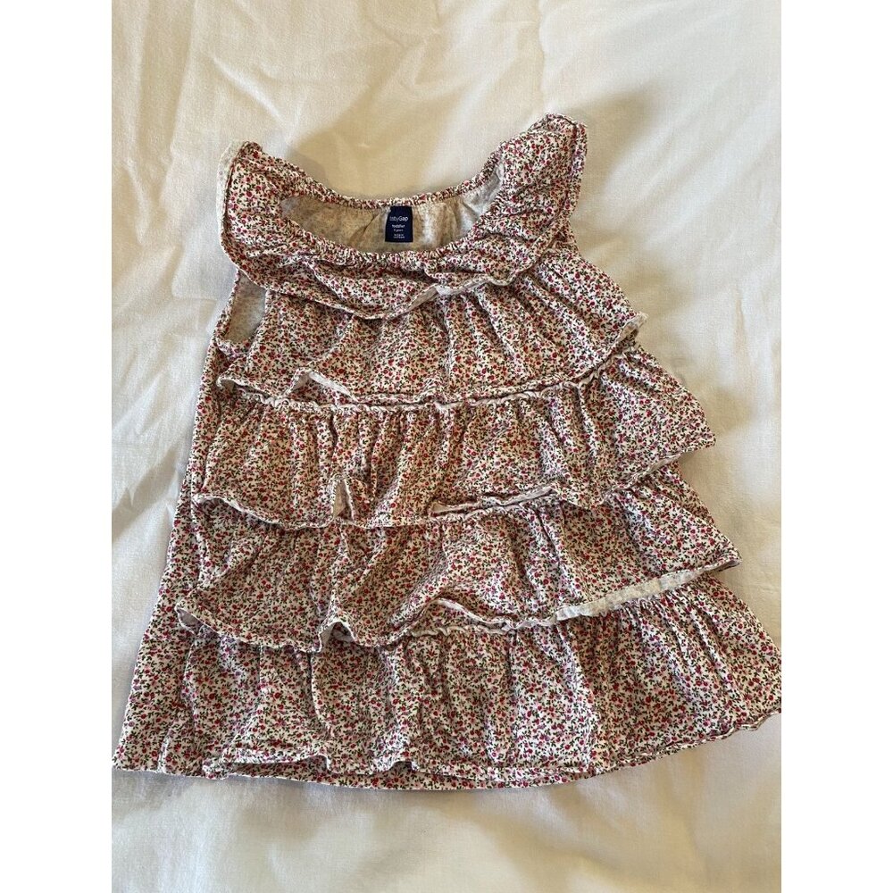 Baby Gap Toddler Girl Floral Tiered Ruffle Top
